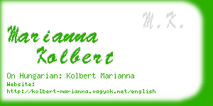 marianna kolbert business card